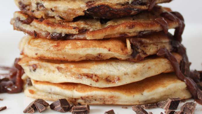 Chocolade hazelnootpannenkoeken