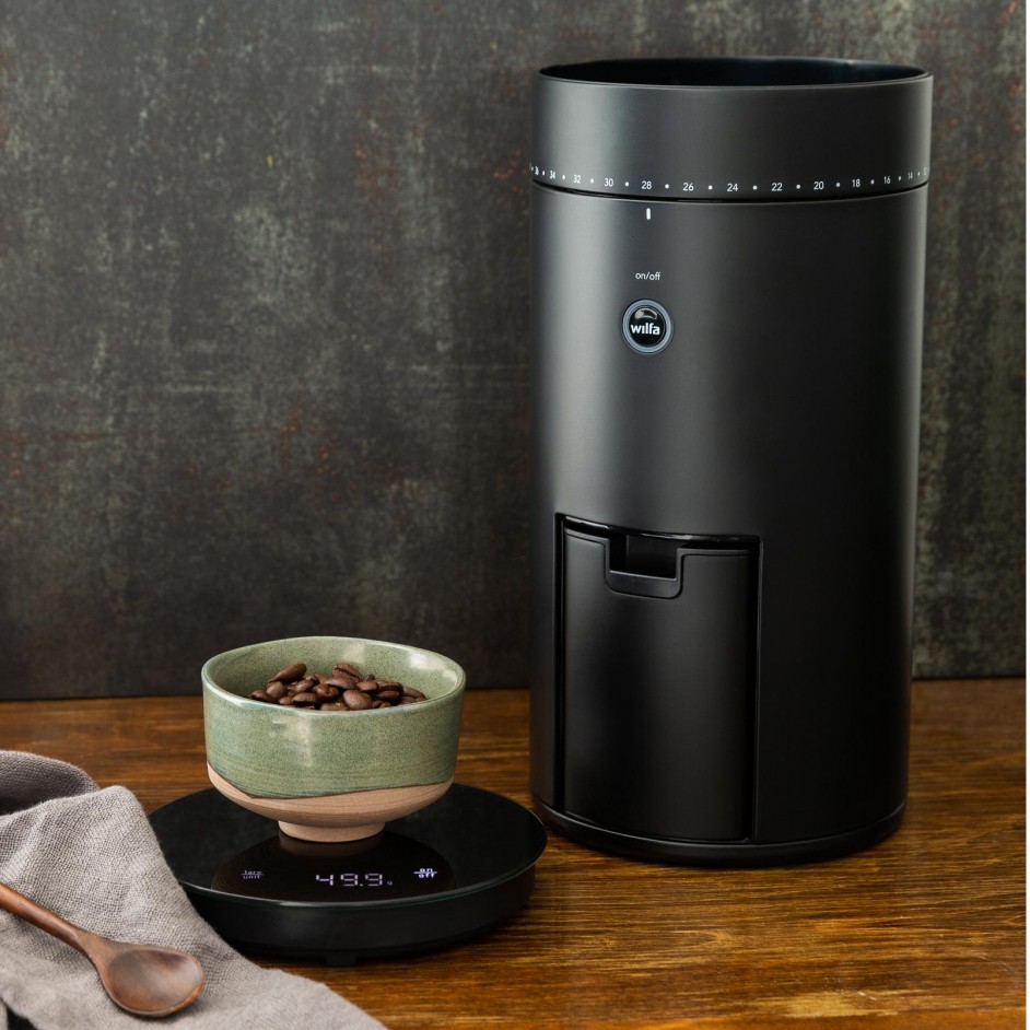 Wilfa Coffee Grinder Top line black + scale