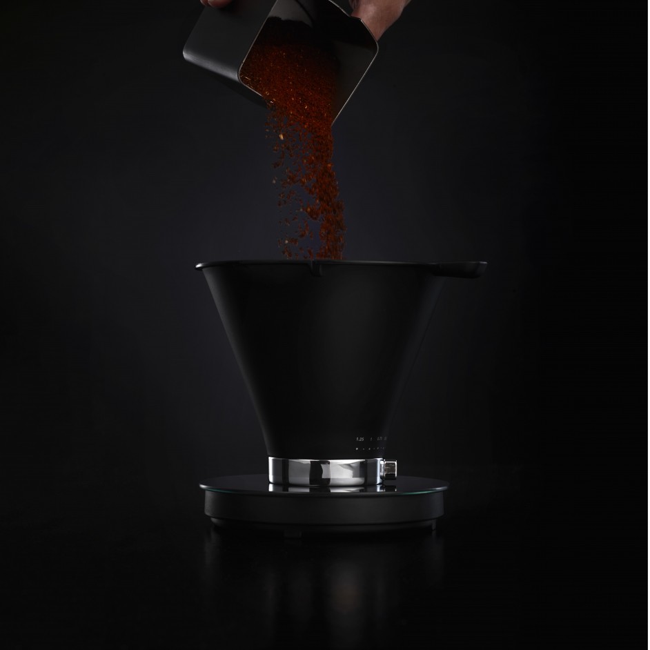 Wilfa Coffee Grinder Top line black + scale