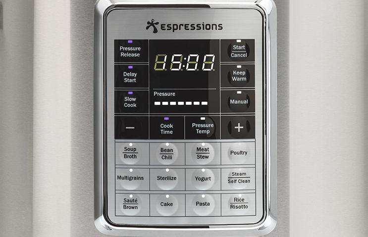 Display smart pressure cooker