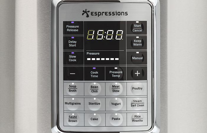 Display smart pressure cooker